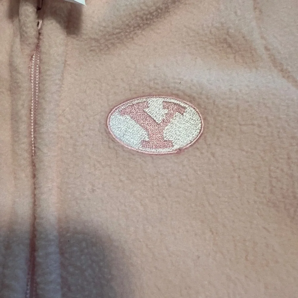 Creative Knitwear BYU Cougars Baby Pink Fleece Footed Romper 6-9M Style 151